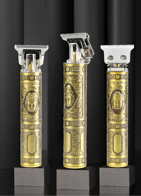 Máquina de Cortar Cabello Retro USB – Edición Dorada